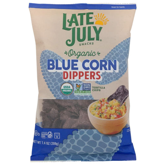 LATE JULY: Blue Corn Dippers Tortilla Chips 7.4 oz (Pack of 5) - Grocery > Beverages > Coffee Tea & Hot Cocoa > Tortilla & Corn Chips - LATE