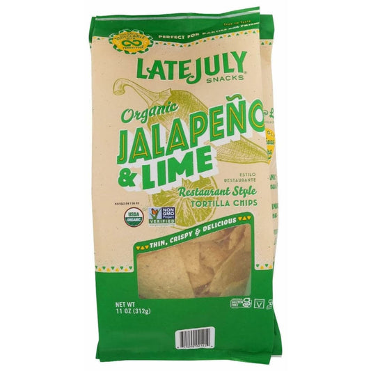 LATE JULY LATE JULY Chip Tortilla Jalpn Lime, 11 oz