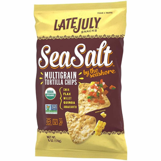 LATE JULY Late July Chip Tort Sea Salt Mltgrn, 6 Oz