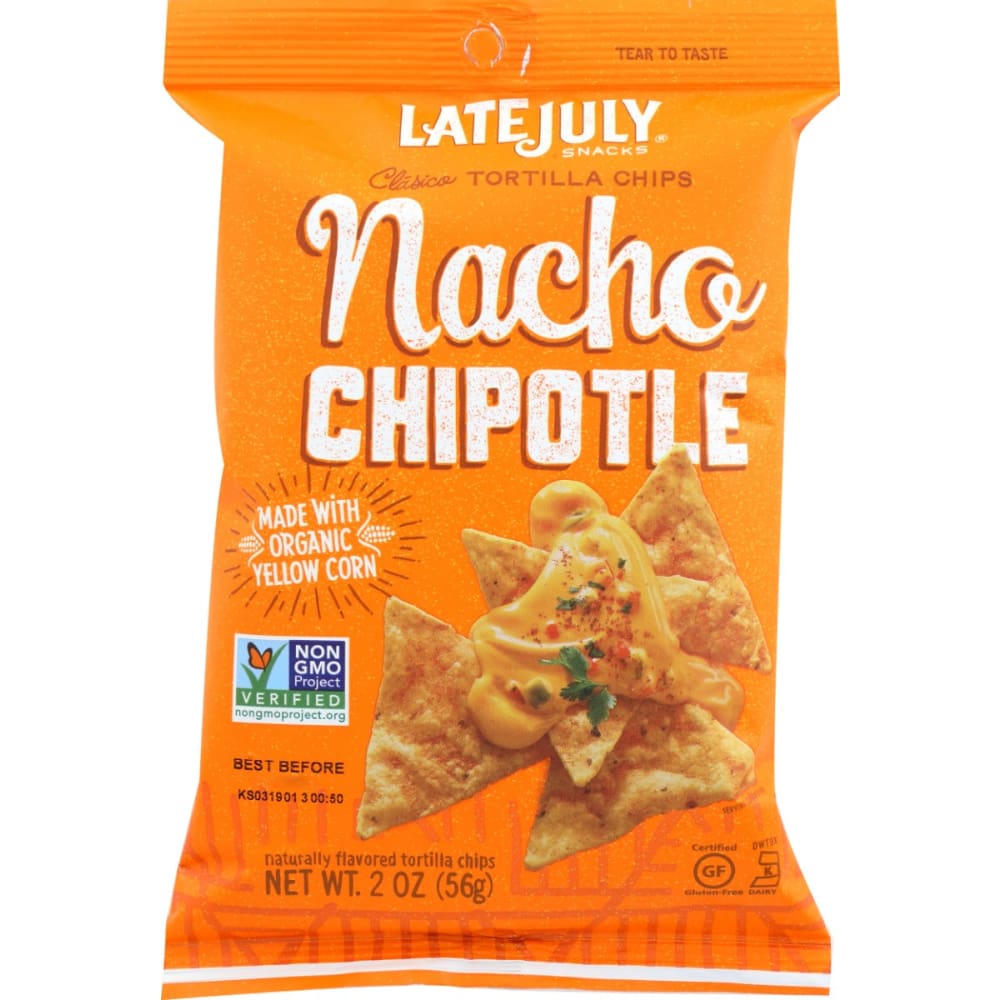 LATE JULY: Chip Trtll Ncho Chipotle 2 OZ (Pack of 6) - Tortilla & Corn Chips - LATE JULY