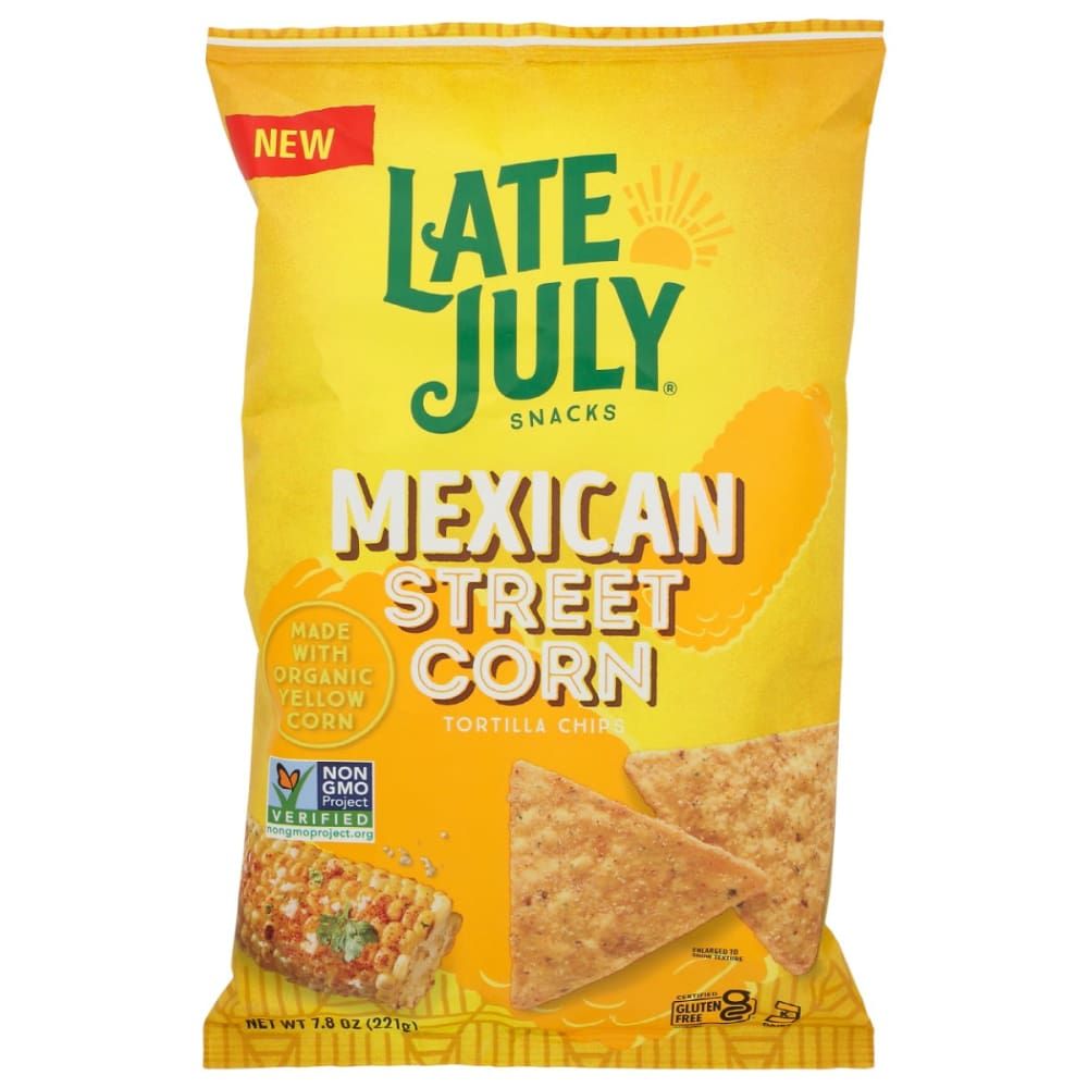 LATE JULY: Corn Mex Street 7.8 OZ (Pack of 5) - Tortilla & Corn Chips - LATE JULY