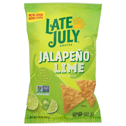 LATE JULY: Jalapeno and Lime Tortilla Chips 7.8 oz (Pack of 5) - Grocery > Beverages > Coffee Tea & Hot Cocoa > Tortilla & Corn Chips - LATE
