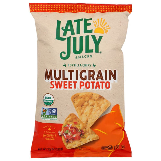 LATE JULY: Multigrain Sweet Potato Tortilla Chips 7.5 oz (Pack of 5) - Grocery > Beverages > Coffee Tea & Hot Cocoa > Tortilla & Corn Chips