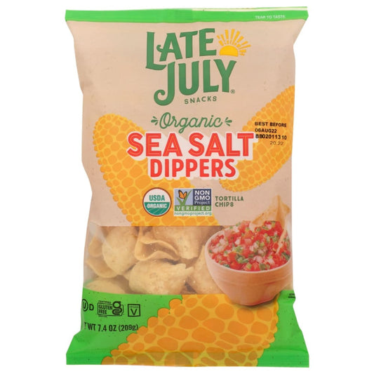 LATE JULY: Sea Salt Dippers Tortilla 7.4 oz (Pack of 5) - Grocery > Beverages > Coffee Tea & Hot Cocoa > Tortilla & Corn Chips - LATE JULY