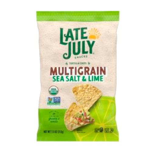 Late July Sea Salt & Lime Multigrain Tortilla Chips 7.5 (Case of 12) - Snacks/Bulk Snacks - Late July