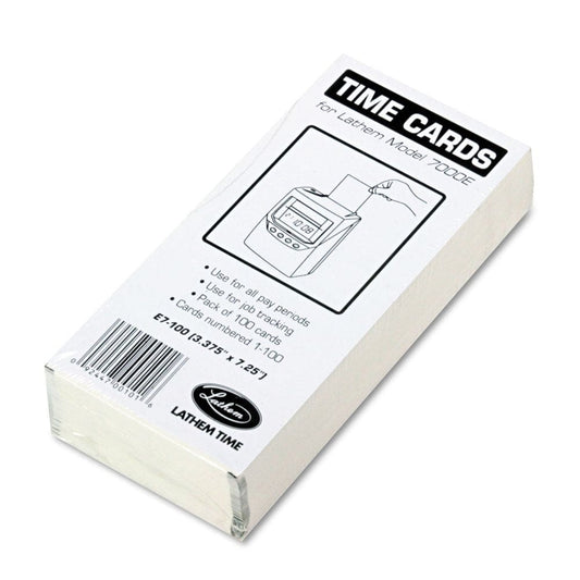 LathemÂ® Time Universal 2-Sided Time Card - Time Clocks & Cards - LathemÂ®