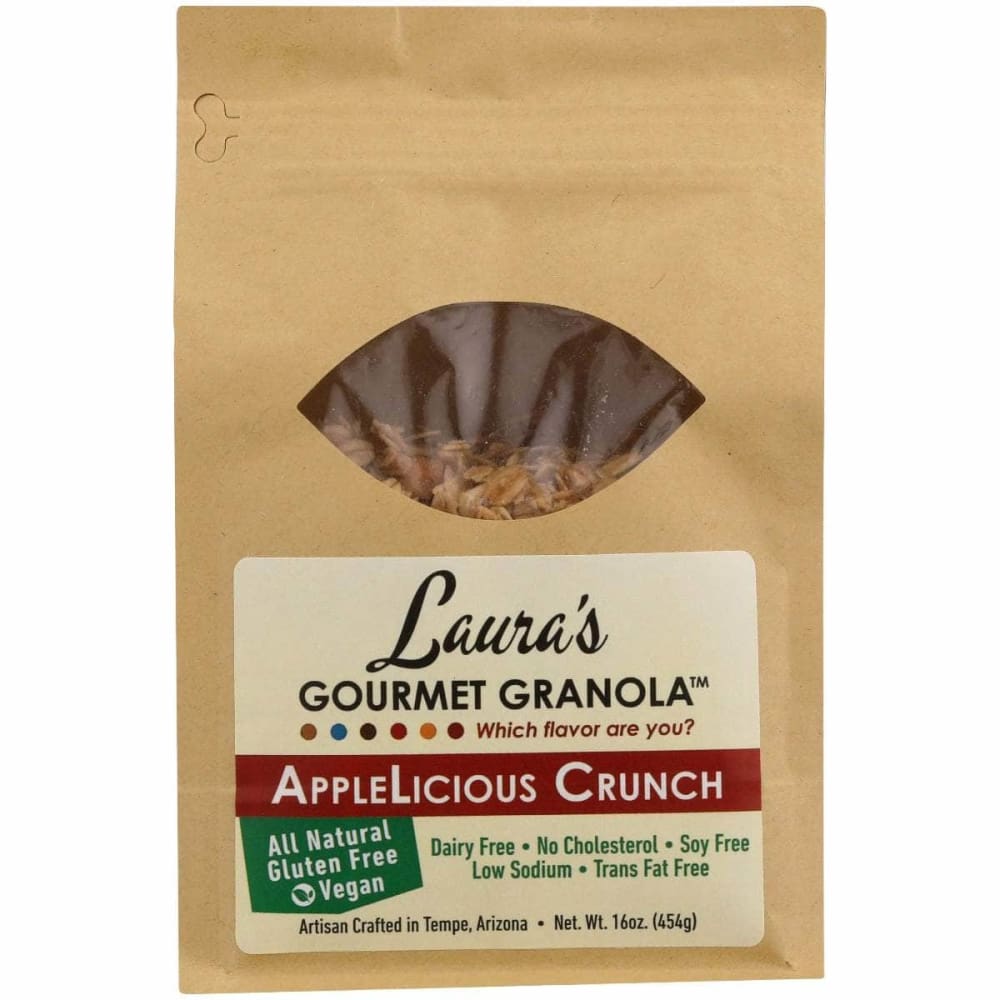 LAURAS GOURMET GRANOLA LAURAS GOURMET GRANOLA Granola Applelicious, 16 oz
