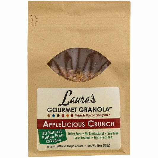LAURAS GOURMET GRANOLA LAURAS GOURMET GRANOLA Granola Applelicious, 16 oz
