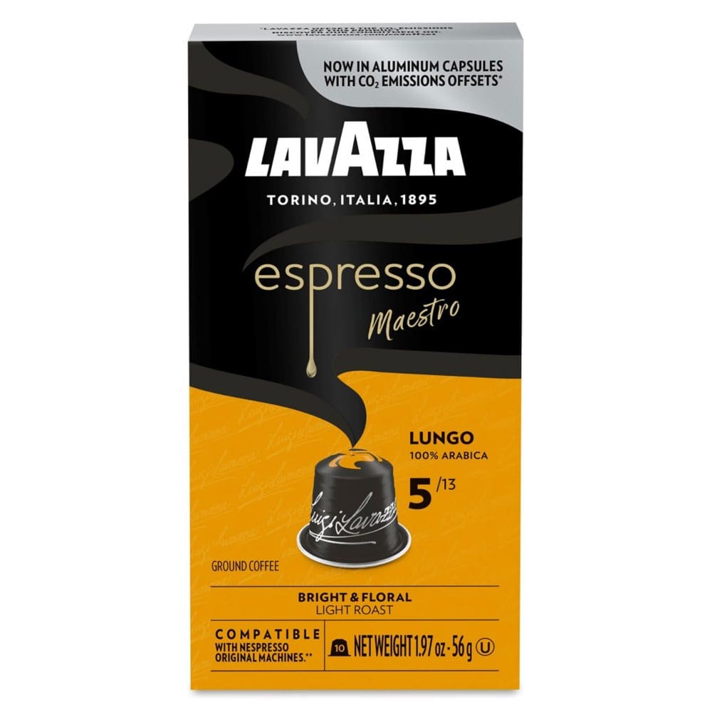Lavazza Espresso Maestro Lungo Light Roast Capsules (60 ct.) - K-Cups & Single Serve Coffee - Lavazza