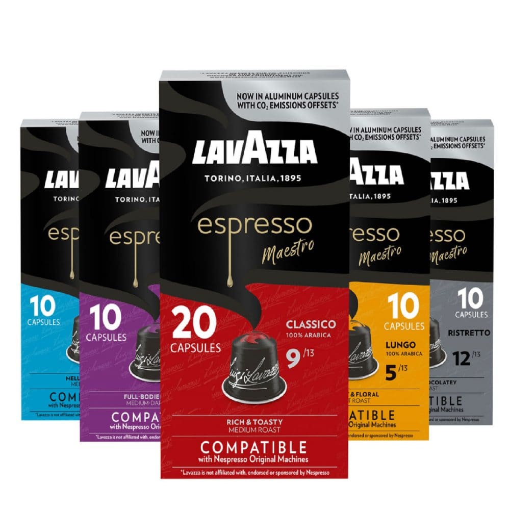 Lavazza Espresso Maestro Multi-Roast Capsules Variety Pack (60 ct.) - Nespresso Capsules - ShelHealth