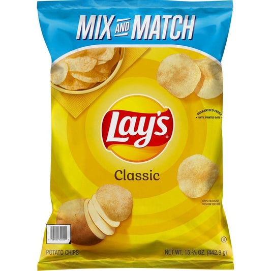 Lay’s Classic Potato Chips Mix & Match (15.625 oz.) (Pack of 2) - Snacks Under $10 - Lay’s
