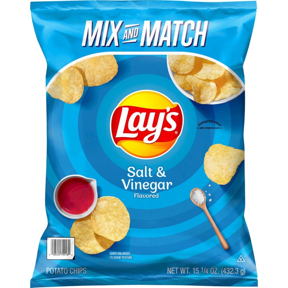 Lay’s Salt and Vinegar Flavored Potato Chips (15.25 oz.) (Pack of 2) - Snacks Under $10 - Lay’s