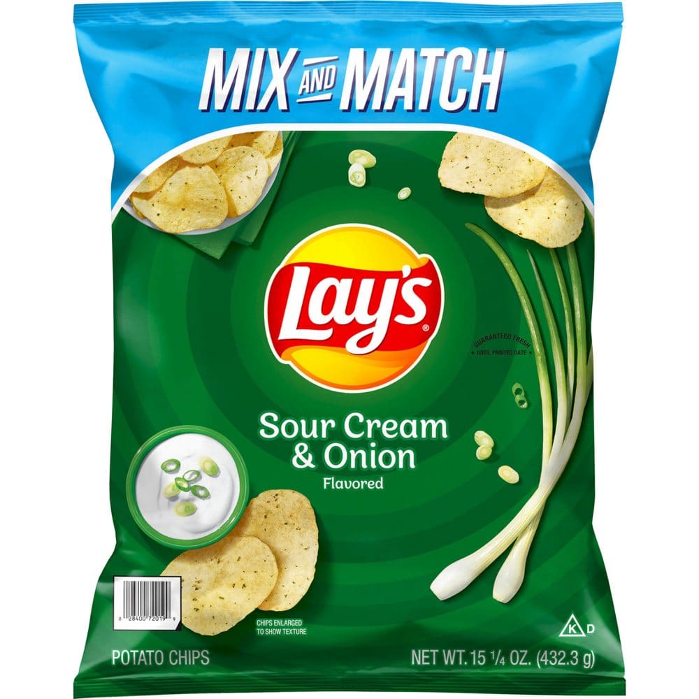 Lay’s Sour Cream and Onion Potato Chips (15.63 oz.) (Pack of 2) - Snacks Under $10 - Lay’s