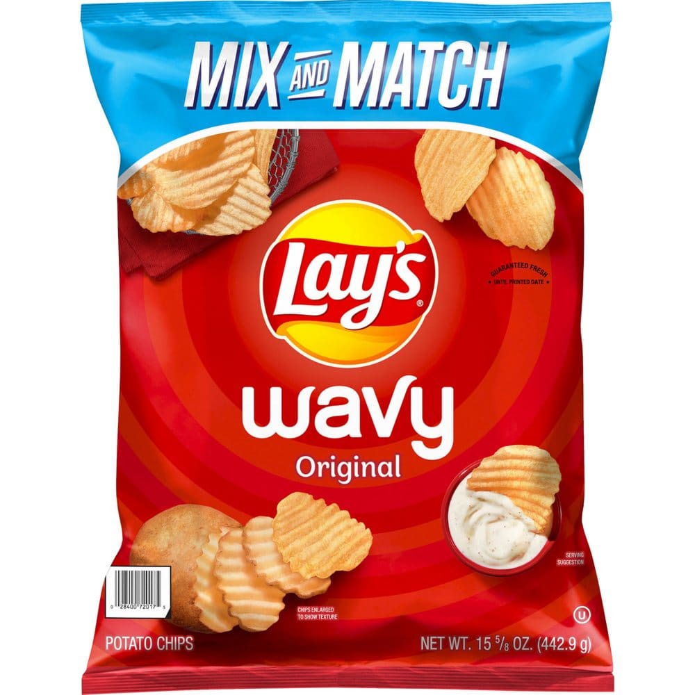 Lay’s Wavy Original Potato Chips Mix & Match (15.625 oz.) (Pack of 2) - Snacks Under $10 - Lay’s