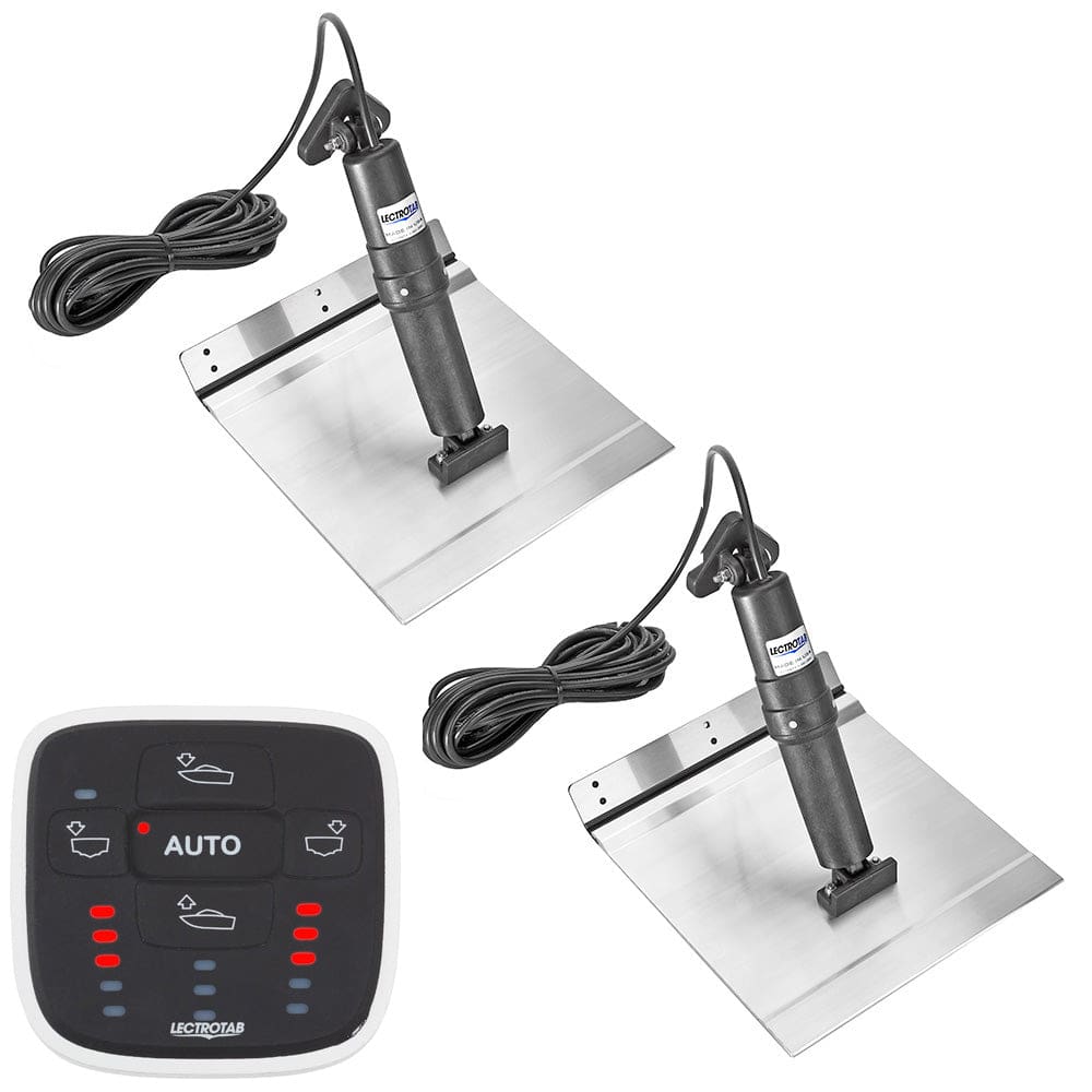 Lectrotab XKA Aluminum Alloy Trim Tab Kit w/ ALC-1 Control - 9 x 9 - Boat Outfitting | Trim Tabs - Lectrotab