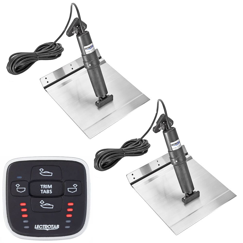 Lectrotab XKA Aluminum Alloy Trim Tab Kit w/ MLC-1 Control - 12 x 12 - Boat Outfitting | Trim Tabs - Lectrotab