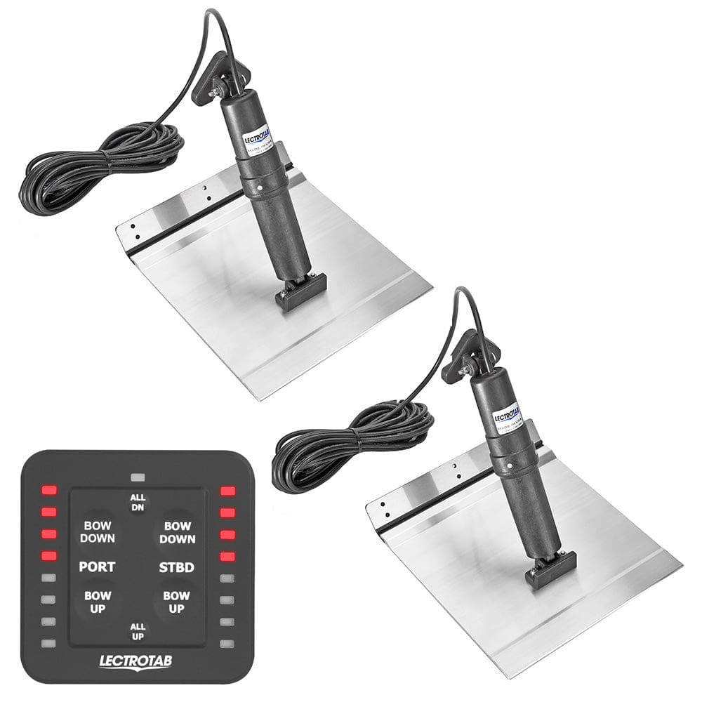 Lectrotab XKA Aluminum Alloy Trim Tab Kit w/ One-Touch Control - 9 x 24 - Boat Outfitting | Trim Tabs - Lectrotab