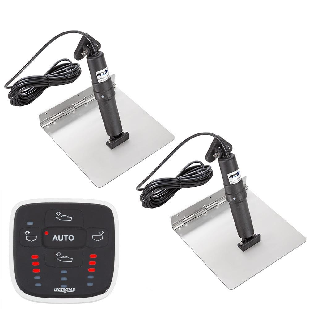 Lectrotab XKA Stainless Steel Trim Tab Kit w/ ALC-1 Control - 9 x 24 - Boat Outfitting | Trim Tabs - Lectrotab