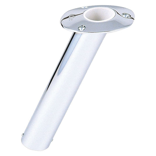 Lee’s 30° Stainless Steel Flush Mount Rod Holder - 2.25 O.D. - Hunting & Fishing | Rod Holders - Lee’s Tackle