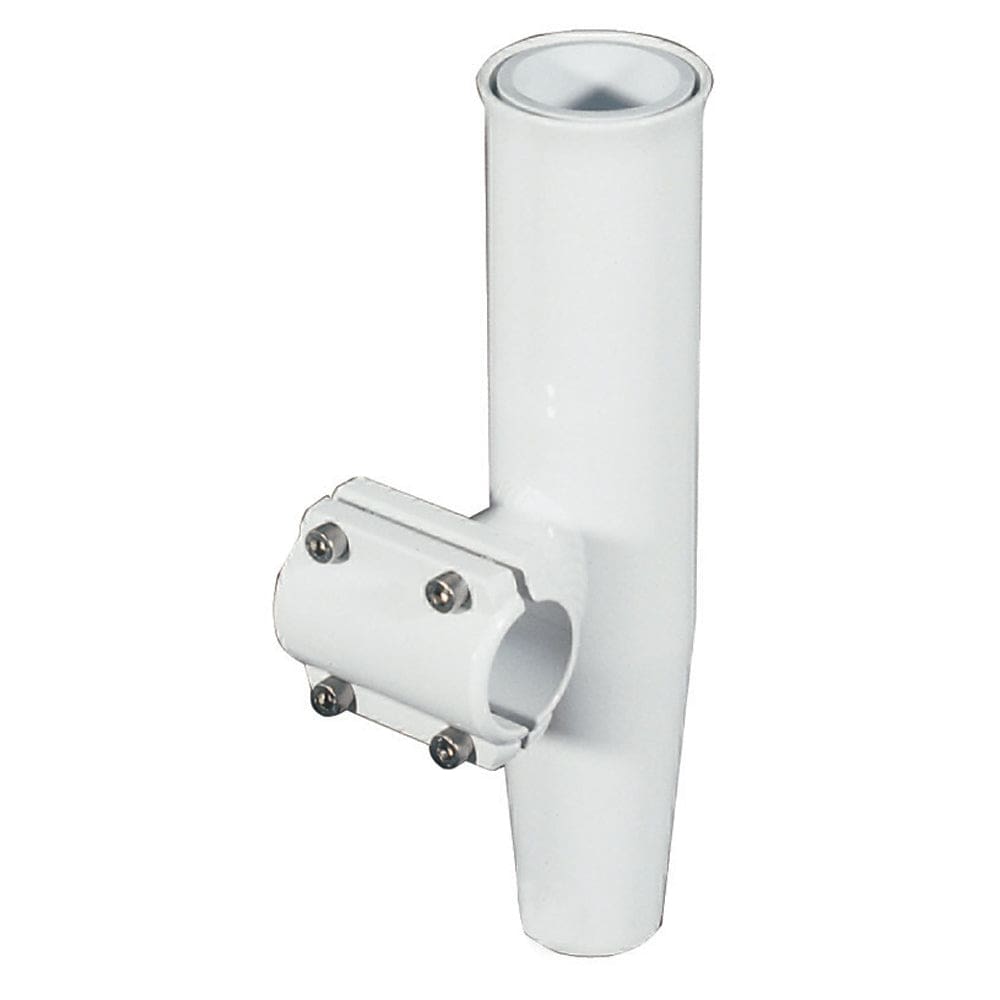 Lee’s Clamp-On Rod Holder - White Aluminum - Horizontal Mount - Fits 1.050 O.D. Pipe - Hunting & Fishing | Rod Holders - Lee’s Tackle