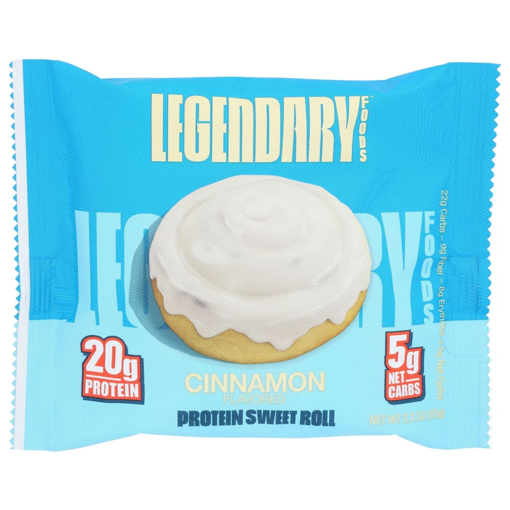 LEGENDARY FOODS: Protein Sweet Rolls Cinn 2.2 oz (Pack of 5) - Vitamins & Supplements > Protein Supplements & Meal Replacements - LEGENDARY