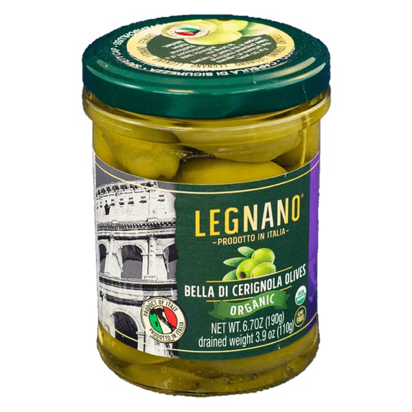 LEGNANO Grocery > Pantry > Condiments LEGNANO Olives Cerignola Itly Org, 6.7 oz