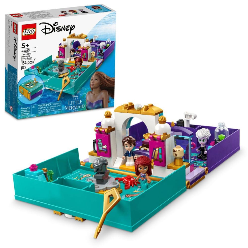 LEGO Disney The Little Mermaid Story Book Building Toy Set (134 Pieces) - Building Sets - ShelHealth