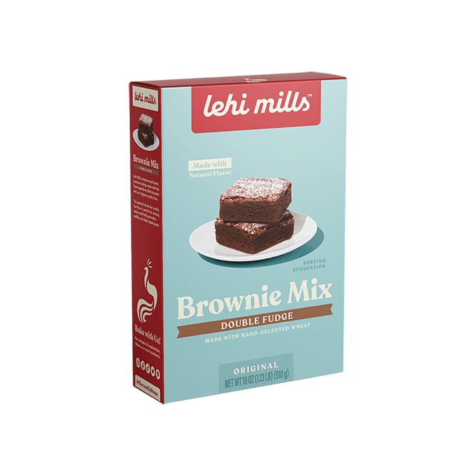 LEHI MILLS Grocery > Cooking & Baking > Baking Ingredients LEHI MILLS: Brownie Double Fudge Mix, 18 oz