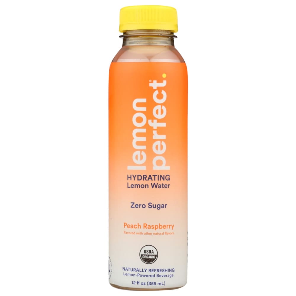 LEMON PERFECT: Water Peach Raspberry 12 FO (Pack of 6) - Grocery > Beverages > Water - LEMON PERFECT
