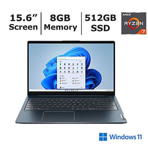 Lenovo IdeaPad 5 82SG0004US-N 15.6 FHD IPS Notebook AMD Ryzen 7 5825U 8GB Memory 512GB PCIe SSD AMD Radeon Graphics - Home/Office & School