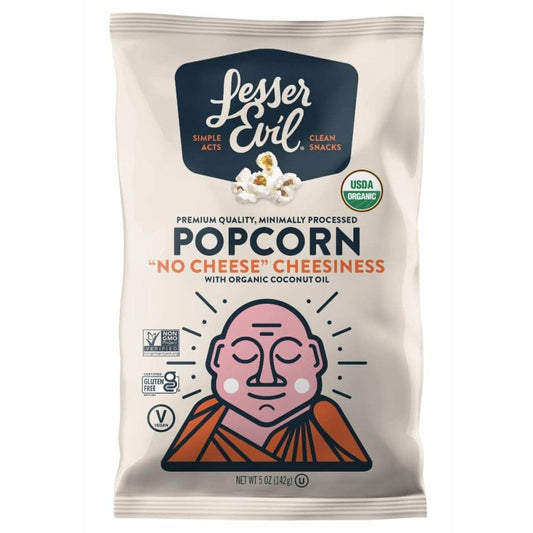 LESSER EVIL Lesser Evil Popcorn No Chz Cheesiness, 5 Oz