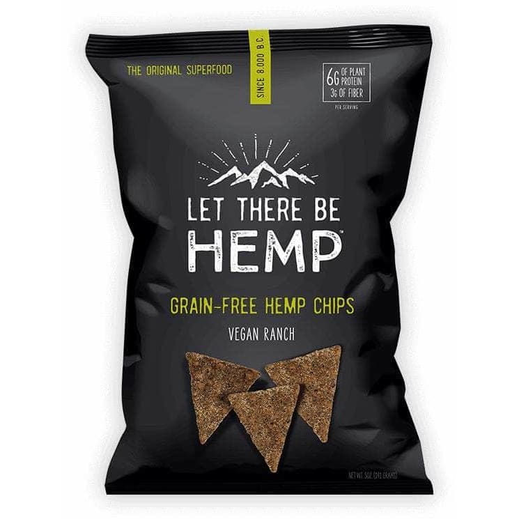 LET THERE BE HEMP Grocery > Snacks > Chips LET THERE BE HEMP: Vegan Ranch Grain Free Hemp Chips, 5 oz