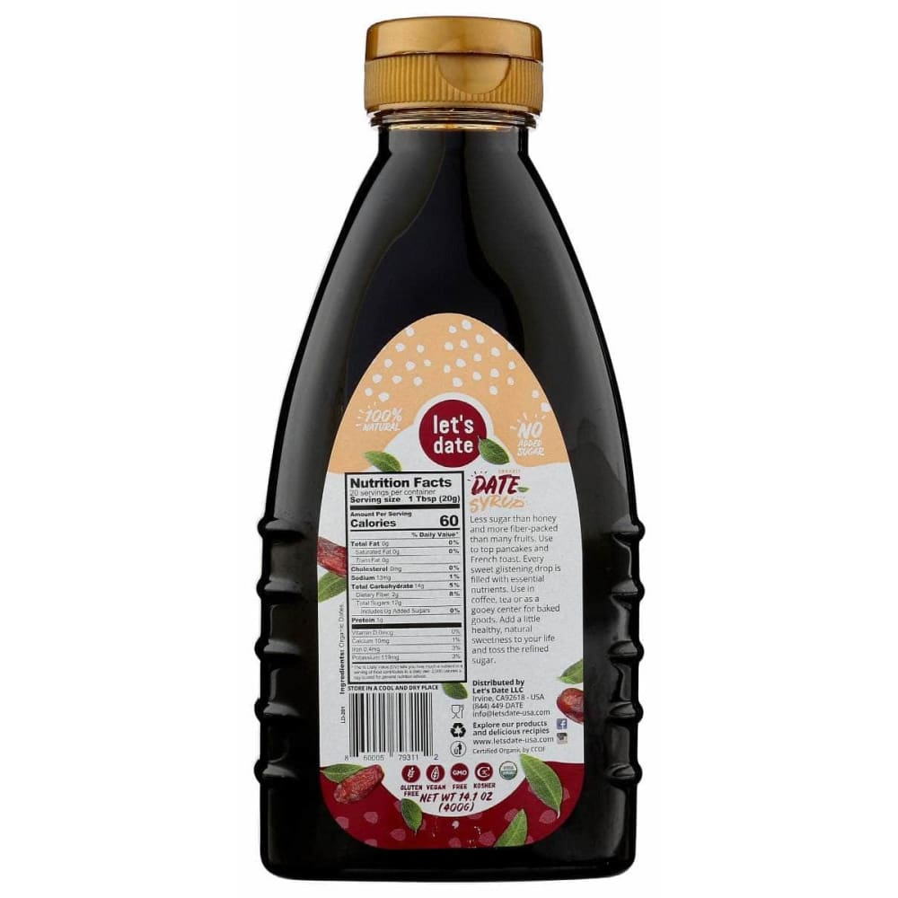 LETS DATE Grocery > Breakfast > Breakfast Syrups LETS DATE: Organic Date Syrup, 14.1 oz