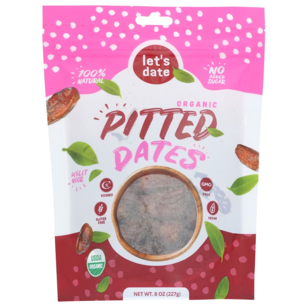 LETS DATE: Pitted Dates 8 oz (Pack of 5) - LETS DATE