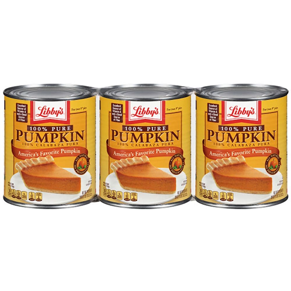 Libby’s 100% Pure Pumpkin (29 oz. 3 pk.) - Pumpkin Treats - Libby’s