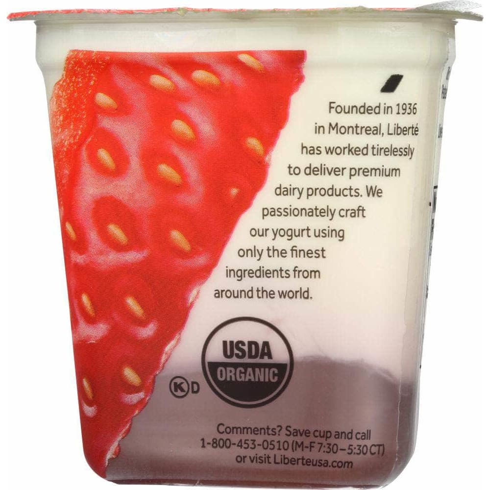 Liberte Liberte Baja Strawberry Organic Yogurt, 5.50 oz