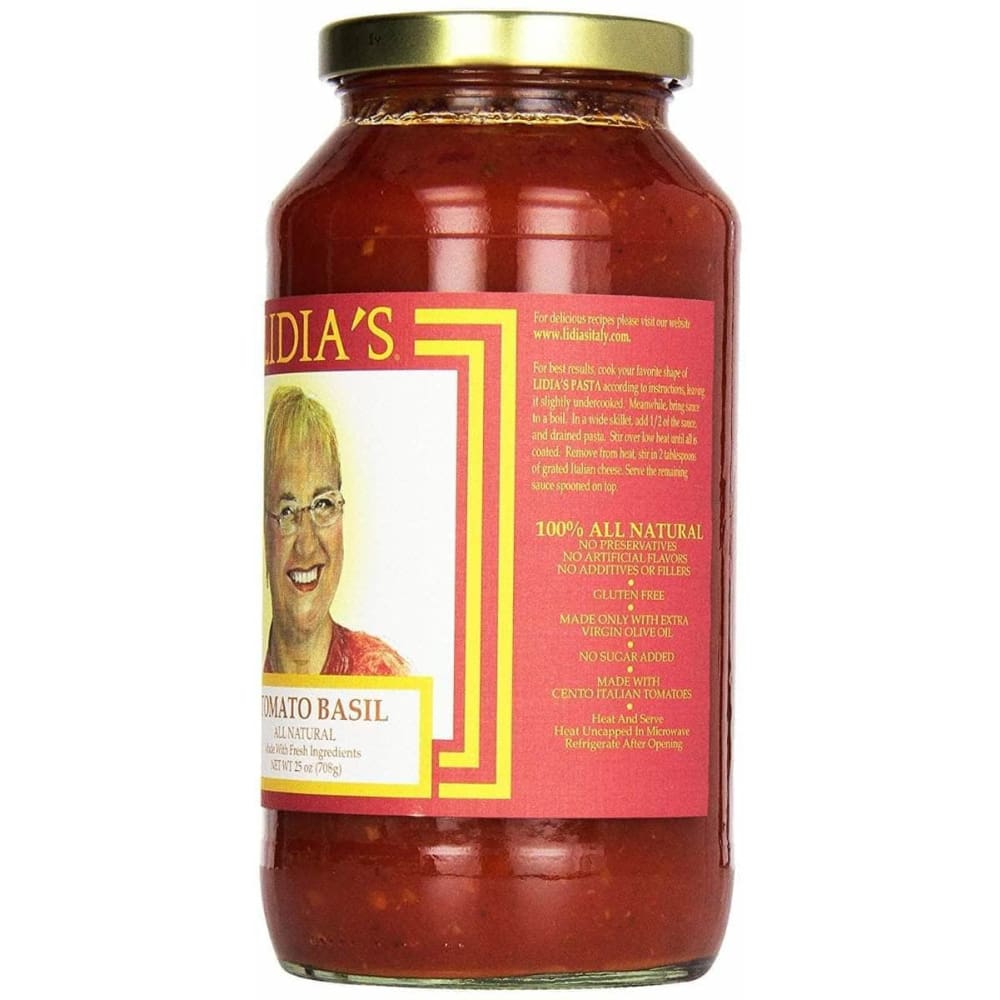 Lidias Lidias Sauce Pasta Tomato Basil, 25 oz