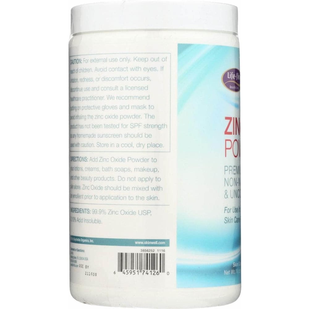 LIFE FLO Vitamins & Supplements > Vitamins & Minerals LIFE FLO: Zinc Oxide Powder, 16 oz