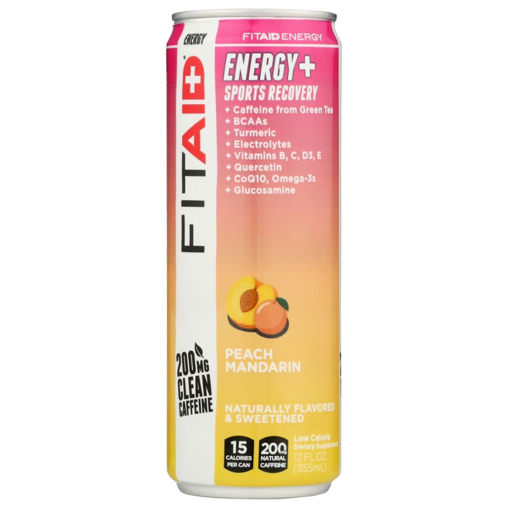LIFEAID BEVERAGE: Fitaid Energy Peach Mandarin 12 fo (Pack of 5) - Beverages > Energy Drinks - LIFEAID BEVERAGE