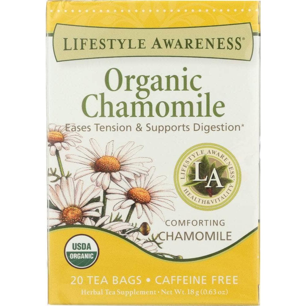 Tadin Lifestyle Awareness Organic Chamomile Tea, 20 teabags