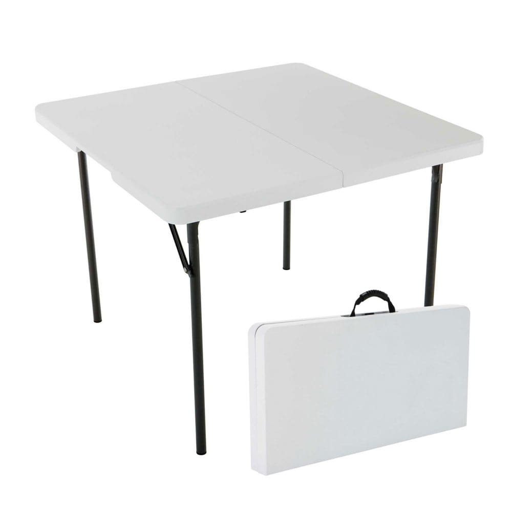 Lifetime 37-Inch Square Fold-In-Half Table (Light Commercial) 280228 - Folding & Stackable Furniture - ShelHealth