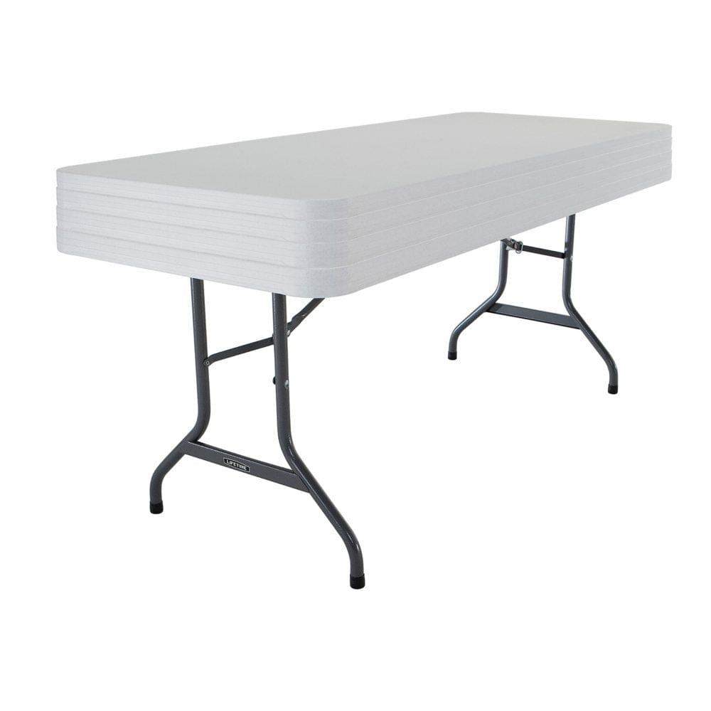 Lifetime Table Color Lifetime 6' Commercial Grade Stacking Folding Table, 4 Pack, Choose a ...