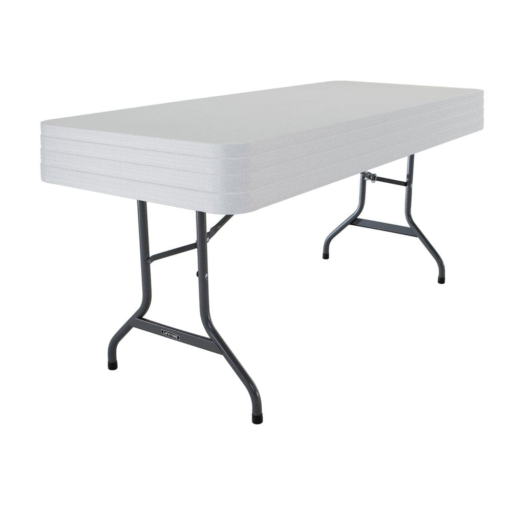 Lifetime 6’ Commercial Grade Stacking Folding Table 4 Pack Choose a Color - Lifetime Tables - ShelHealth