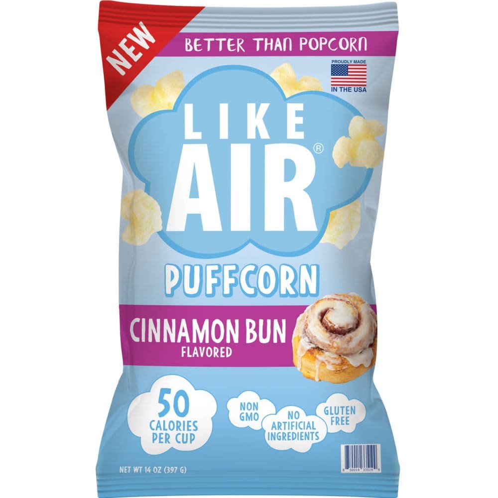 Like Air Cinnamon Bun Puffcorn (14 oz.) - Limited Time Buys - ShelHealth