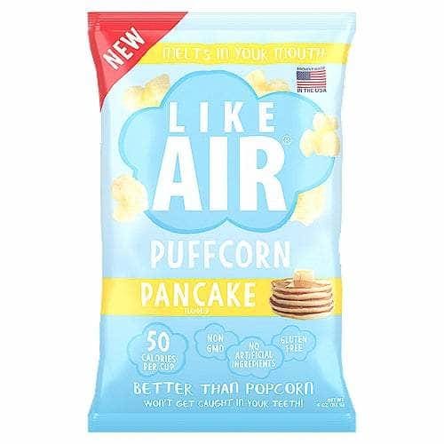 LIKE AIR Grocery > Snacks > Chips > Puffed Snacks LIKE AIR: Pancake Baked Puffcorn, 4 oz