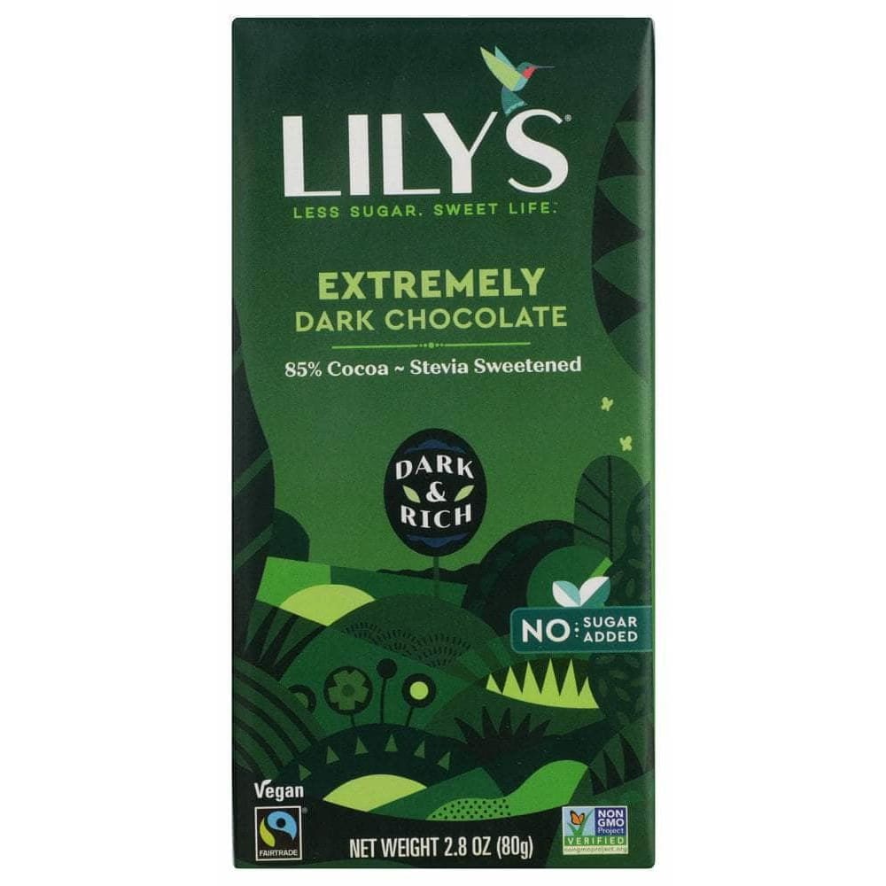 LILYS SWEETS Lily'S 85% Extremely Dark Chocolate, 2.8 Oz