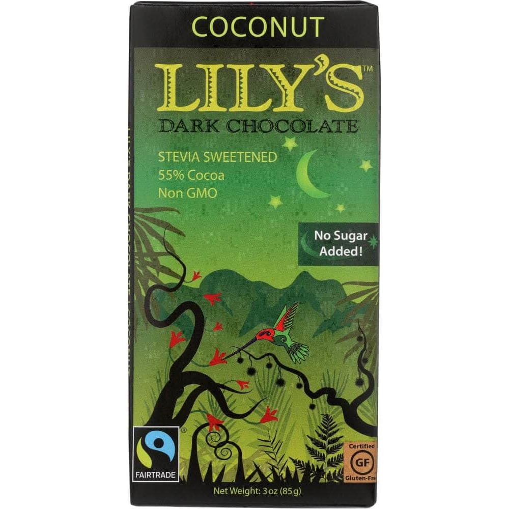 Lilys Sweets Lily's Dark Chocolate with Stevia Coconut, 3 oz