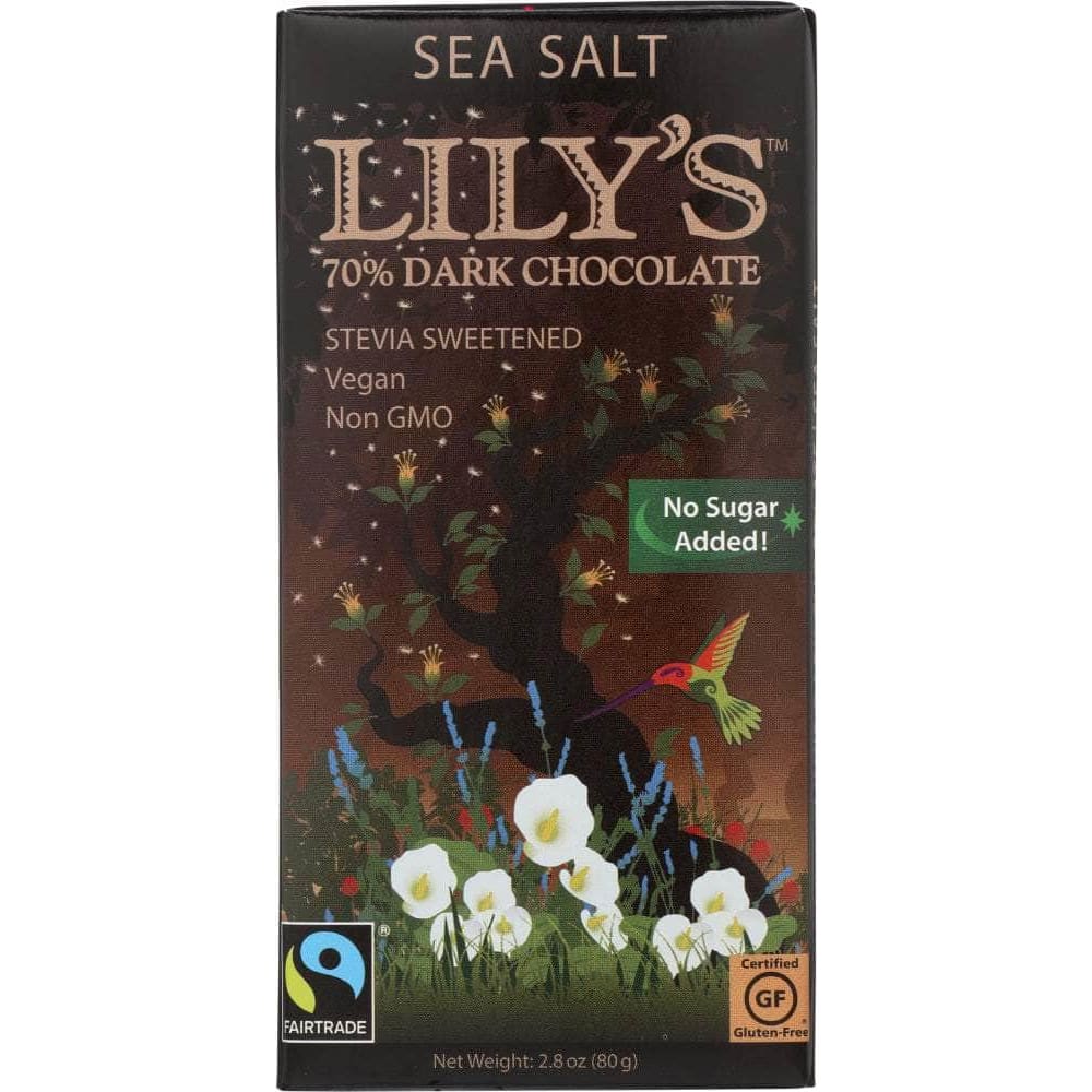 Lilys Sweets Lilys Sweets 70% Extra Dark Chocolate Bar, 2.8 oz