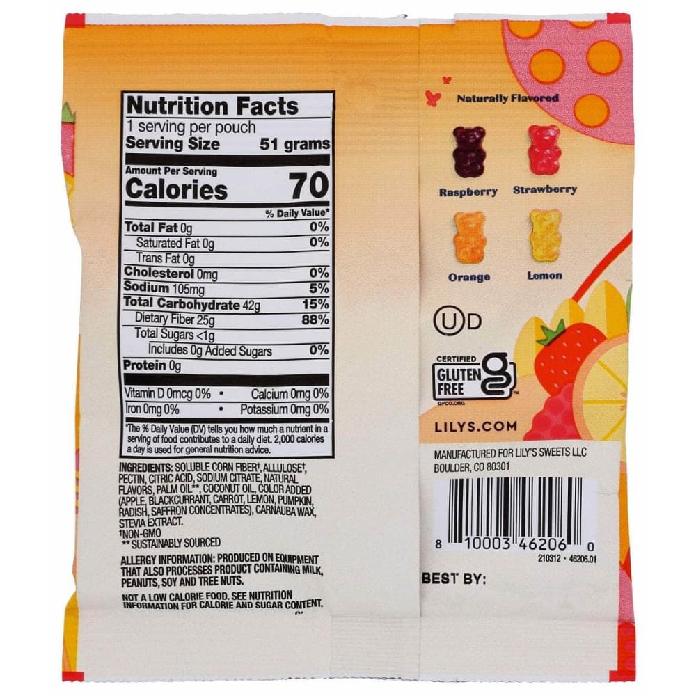 LILYS SWEETS Grocery > Chocolate, Desserts and Sweets > Candy LILYS SWEETS: Gummy Bears, 1.8 oz