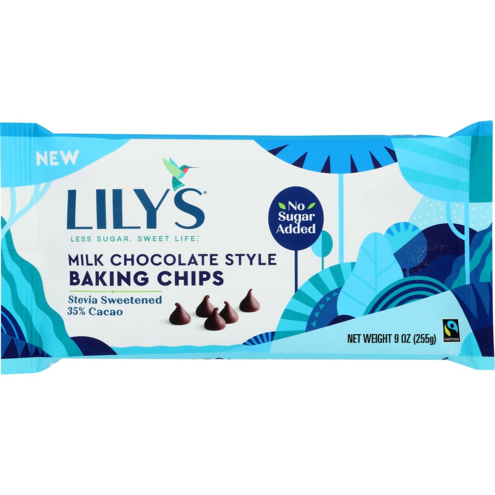 LILYS SWEETS: MILK CHOC BAKING CHIPS (9.000 OZ) (Pack of 4) - LILYS SWEETS